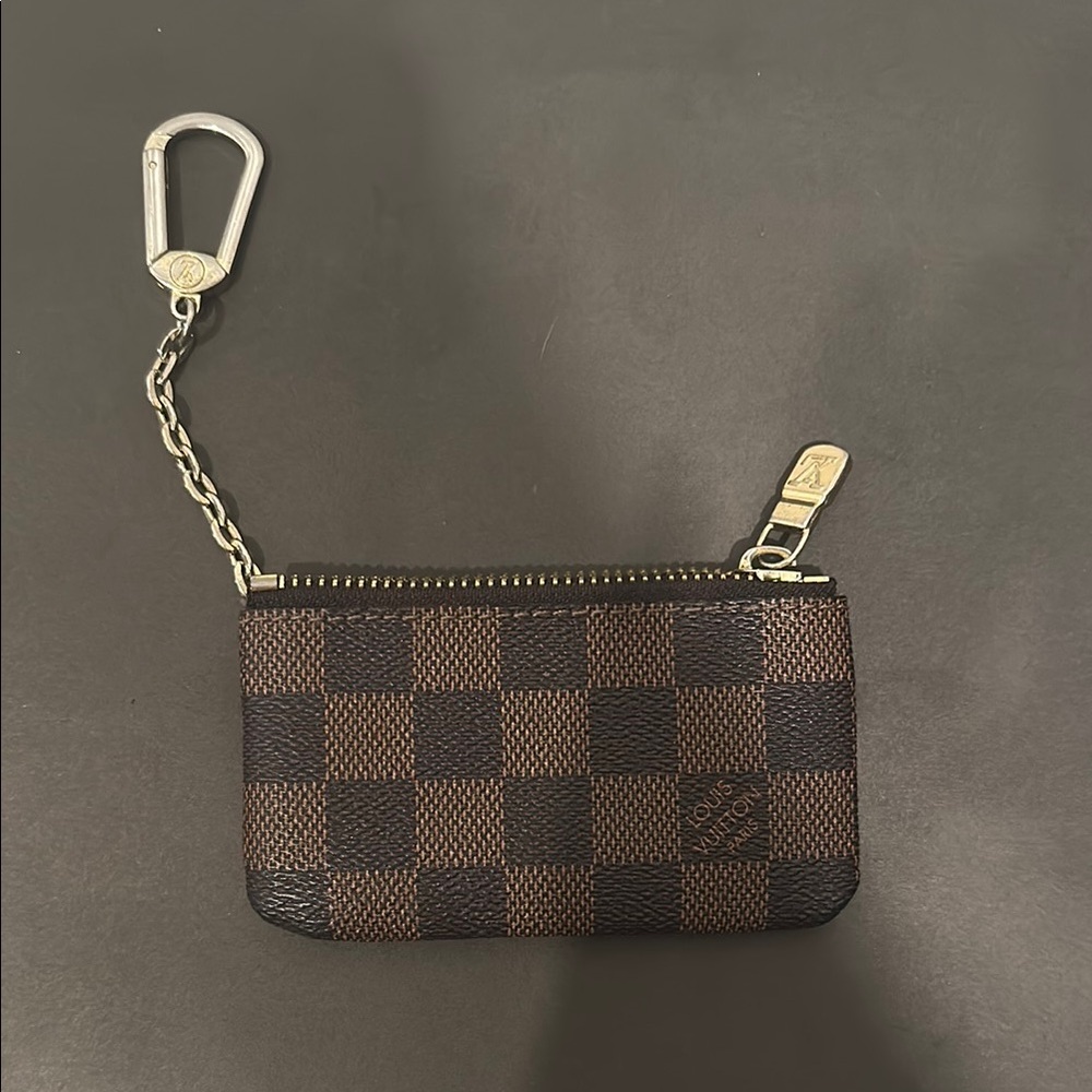 Louis Vuitton Brown and Black Checkered Key Holder